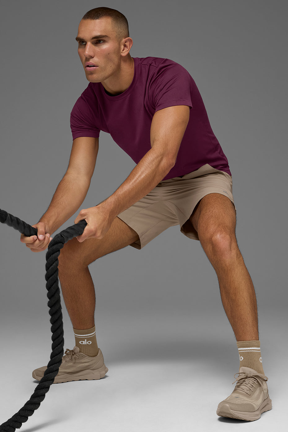 Conquer Reform Crewneck Short Sleeve - Burgundy