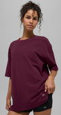 Double Take Short Sleeve - Burgundy