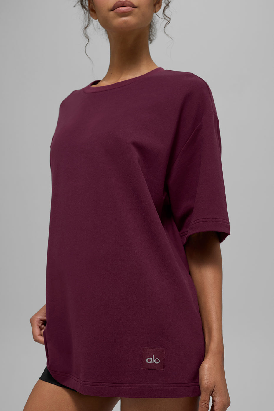 Double Take Short Sleeve - Burgundy