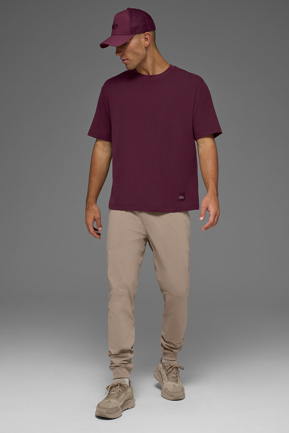 Double Take Short Sleeve - Burgundy