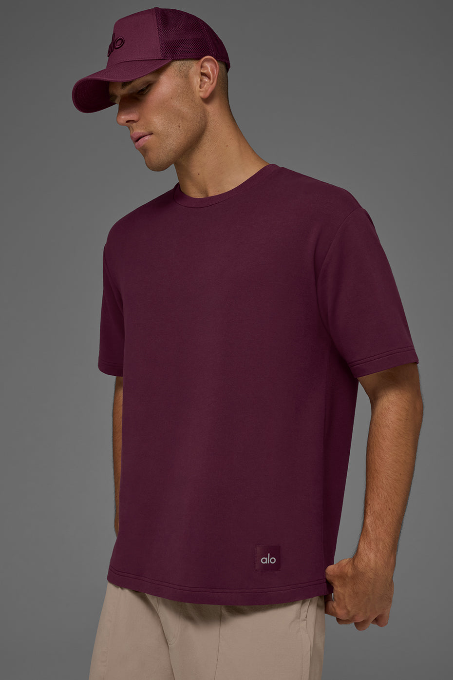Double Take Short Sleeve - Burgundy