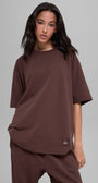 Double Take Short Sleeve - Brownstone