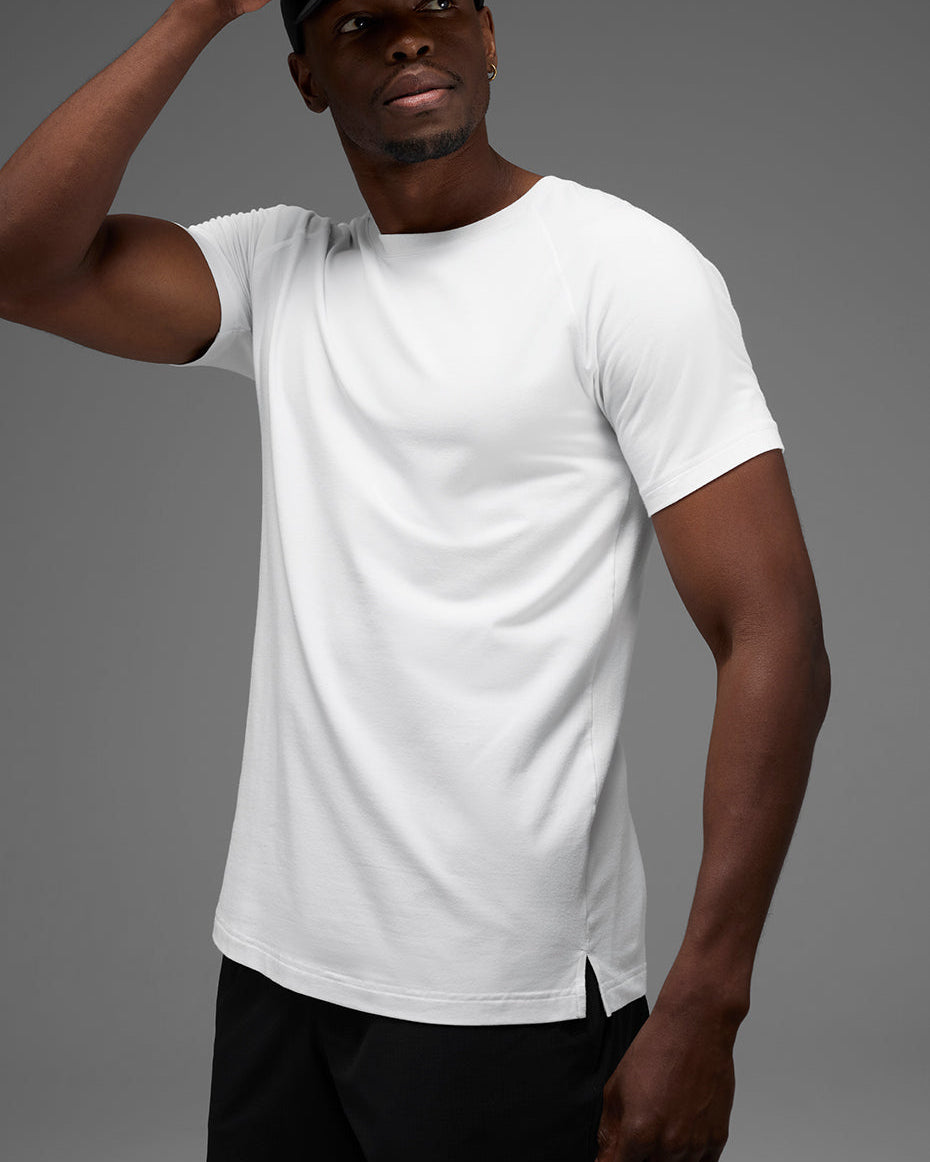 ALO Vapor Crewneck Short Sleeve - White