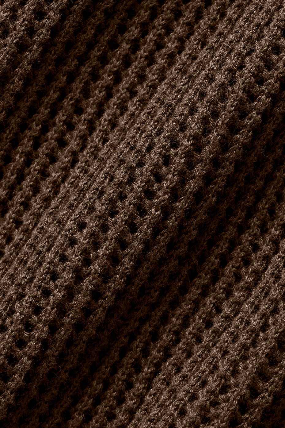 Open-Knit Polo - Espresso