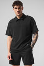 Double Take Short Sleeve Polo - Black