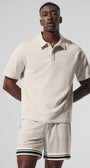 Double Take Short Sleeve Polo - Bone