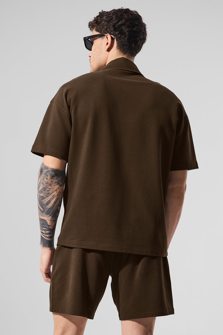 Double Take Short Sleeve Polo - Espresso