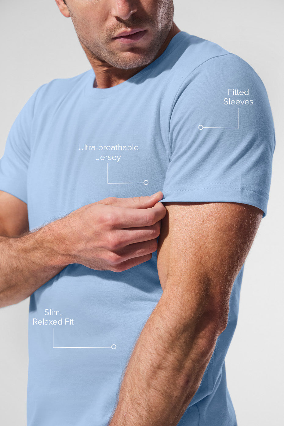 Triumph Tee - Seashell Blue