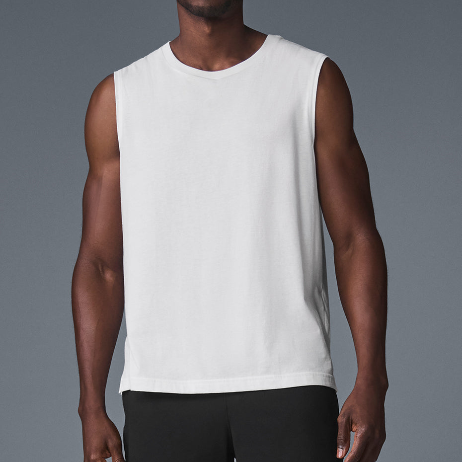 The Triumph Muscle Tank - White