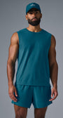 The Triumph Muscle Tank - Oceanic Teal