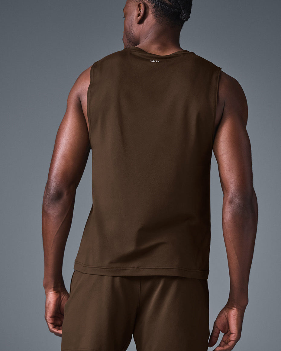Conquer Muscle Tank - Espresso