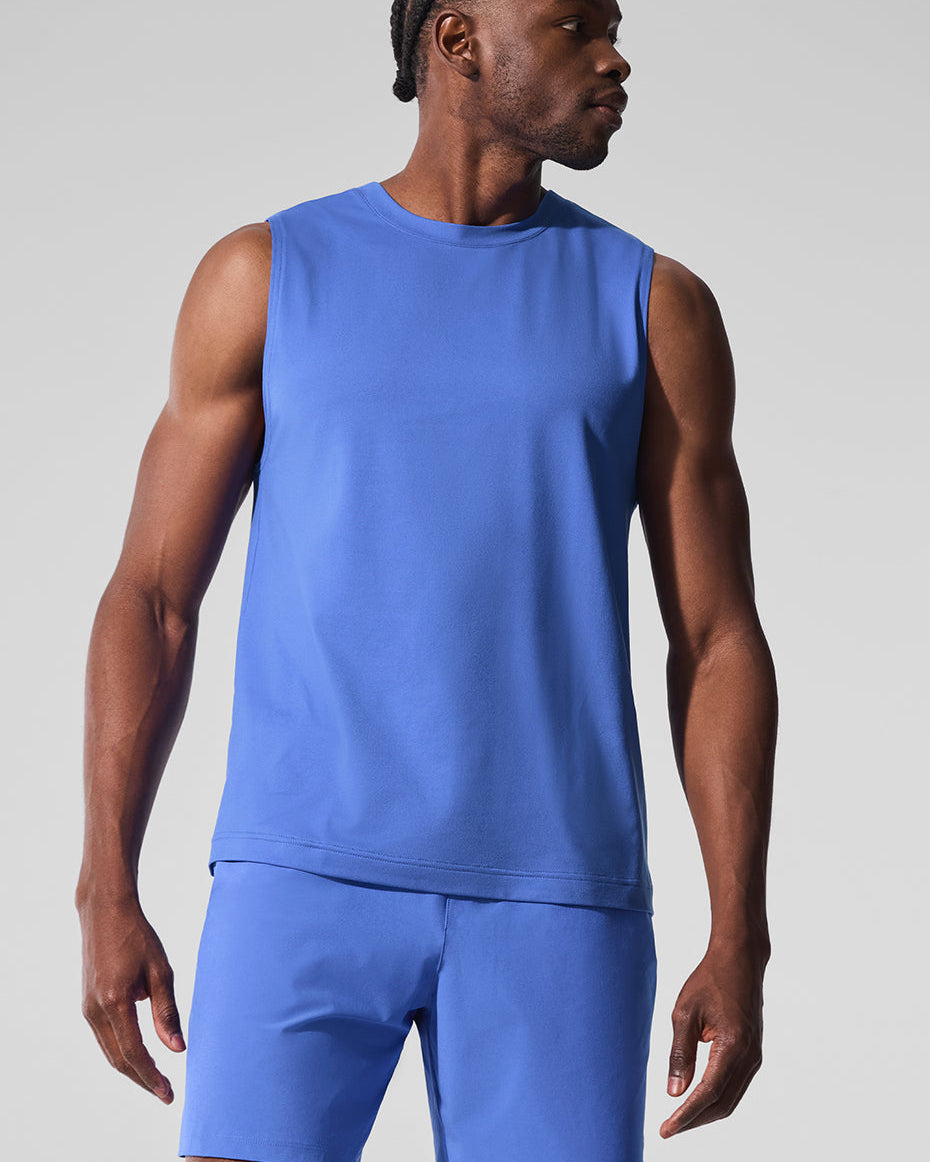 Conquer Muscle Tank - Marathon Blue