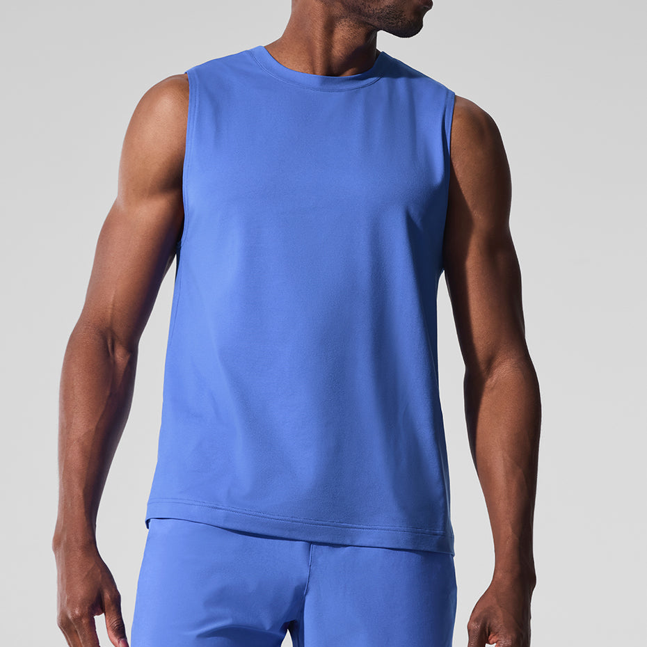 Conquer Muscle Tank - Marathon Blue