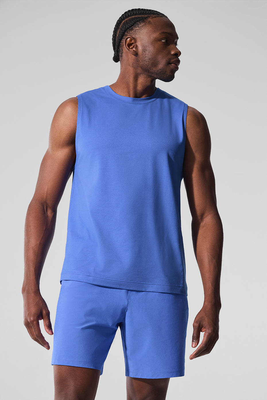 Conquer Muscle Tank - Marathon Blue