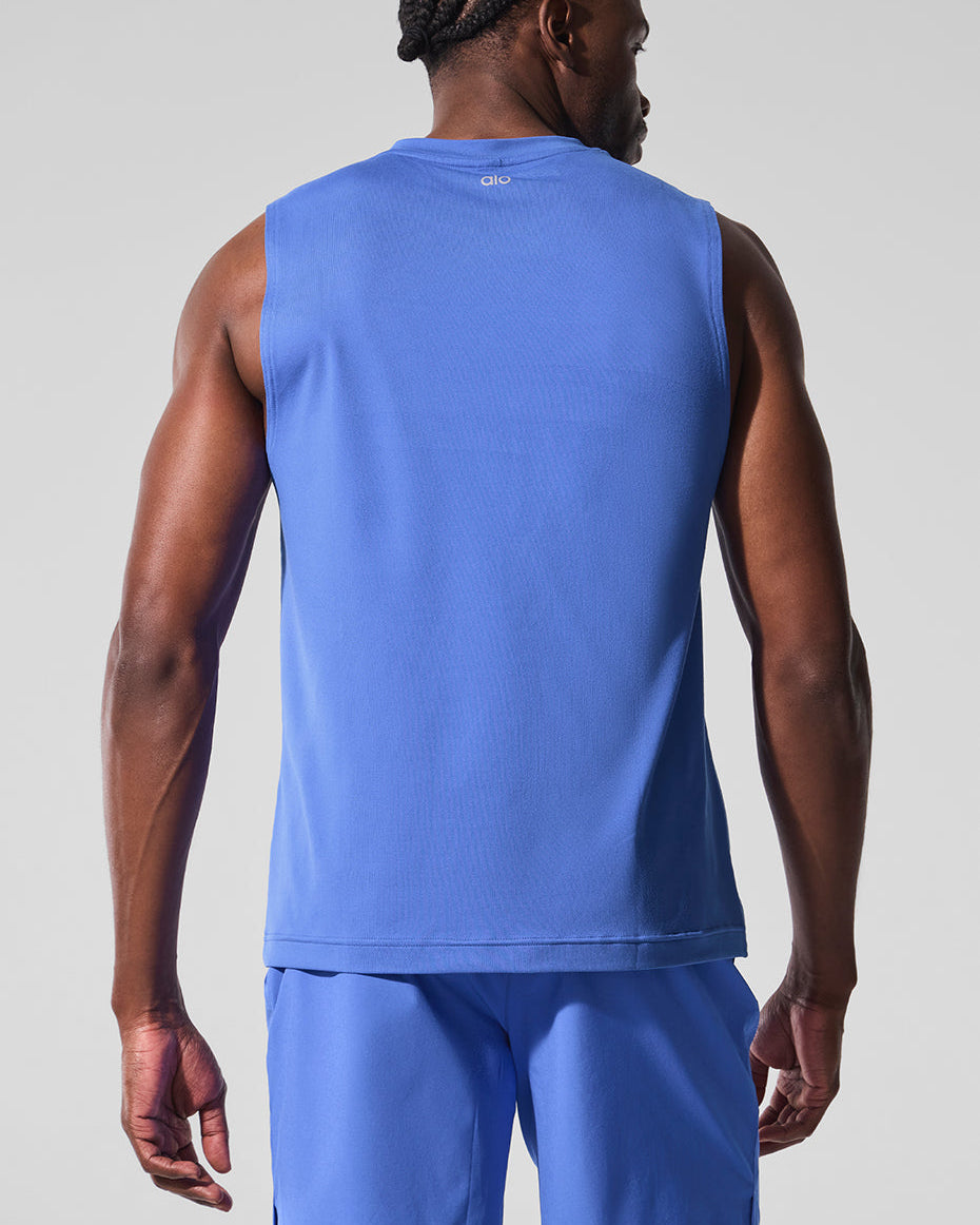 Conquer Muscle Tank - Marathon Blue