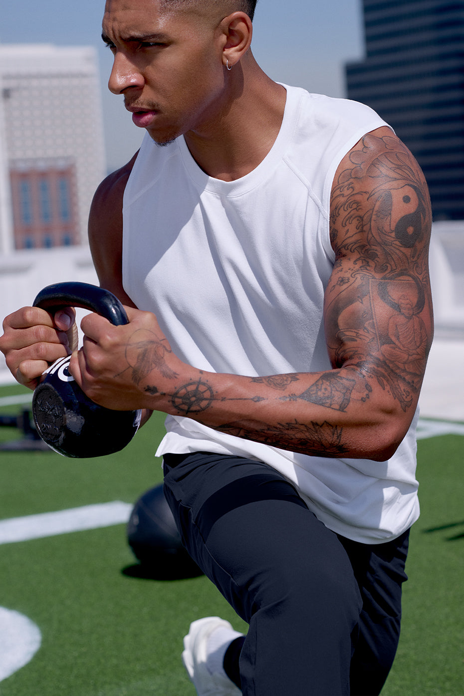 ALO Vapor Muscle Tank - White