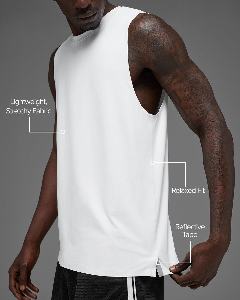 Idol Muscle Tank - White