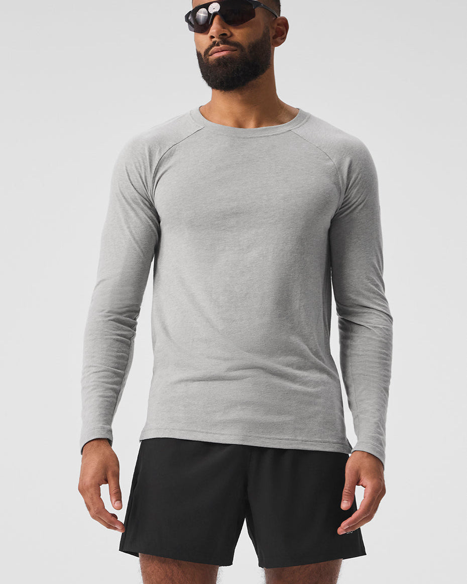Triumph Long Sleeve Tee - Athletic Heather Grey