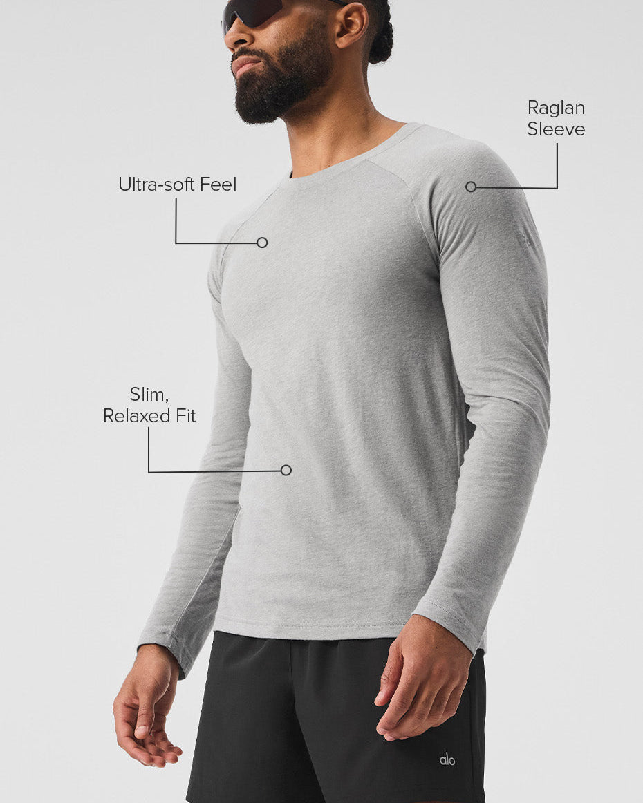 Triumph Long Sleeve Tee - Athletic Heather Grey