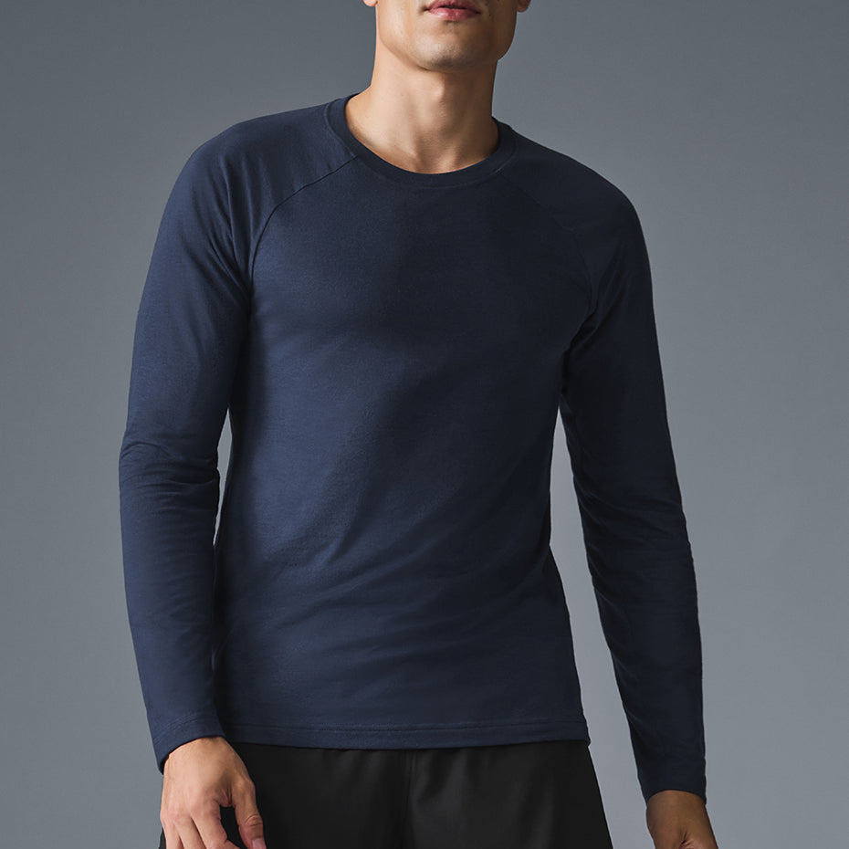 Triumph Long Sleeve Tee - Navy