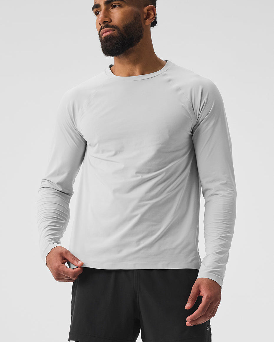 Idol Long Sleeve Performance Tee - Titanium