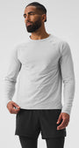 Idol Long Sleeve Performance Tee - Titanium