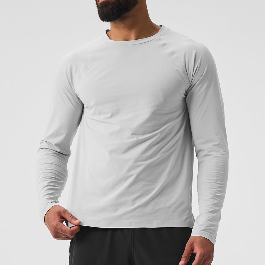 Idol Long Sleeve Performance Tee - Titanium