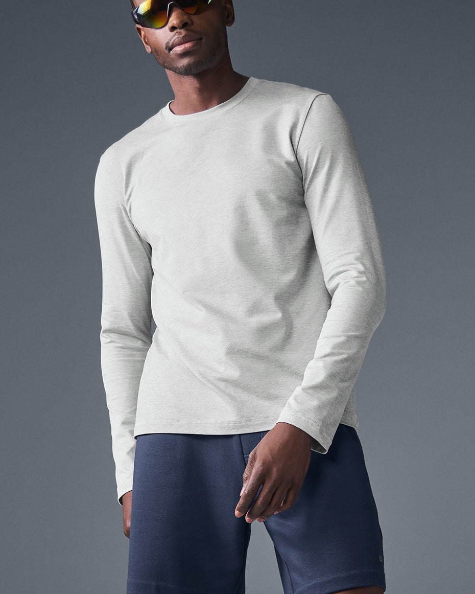Conquer Reform Crewneck Long Sleeve - Athletic Heather Grey