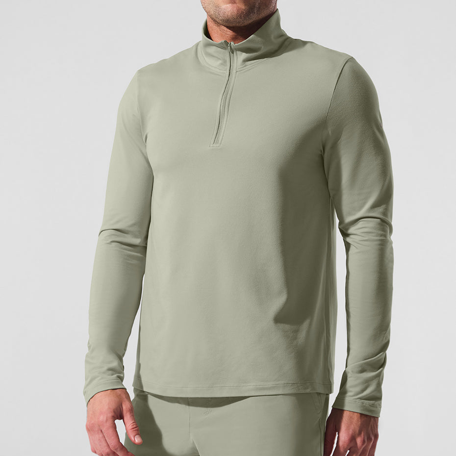 Conquer 1/4 Zip Reform Long Sleeve - Limestone