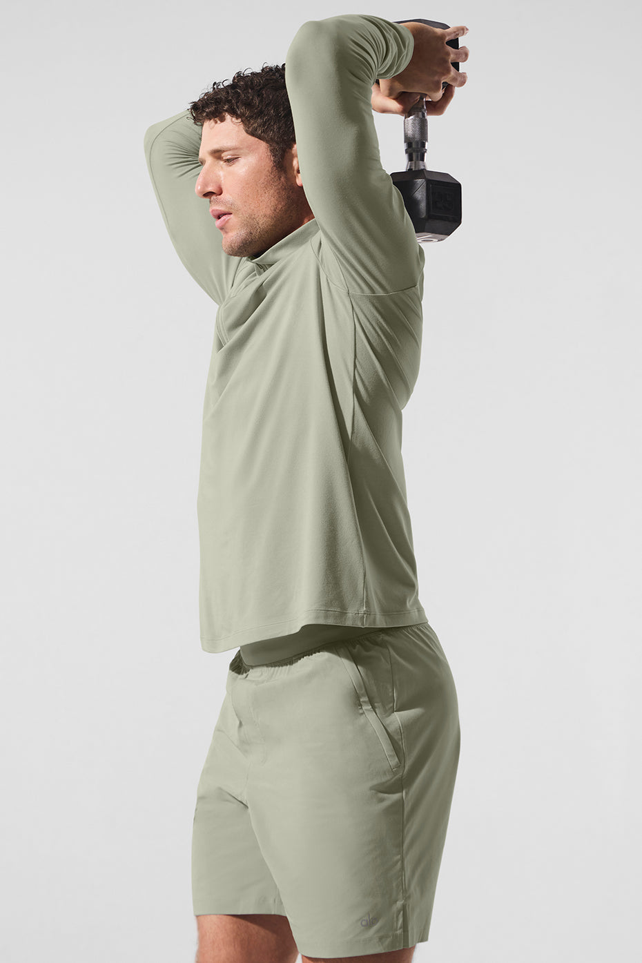 Conquer 1/4 Zip Reform Long Sleeve - Limestone