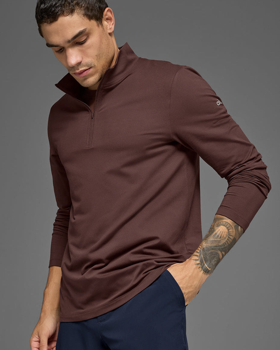 Conquer 1/4 Zip Reform Long Sleeve - Brownstone