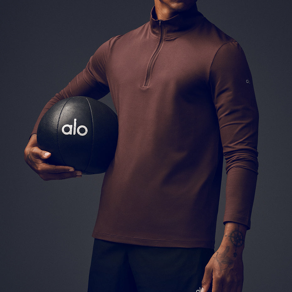 Conquer 1/4 Zip Reform Long Sleeve - Brownstone