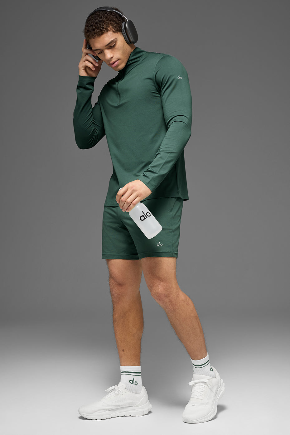 Conquer 1/4 Zip Reform Long Sleeve - Clover Green