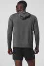 Conquer Reform Long Sleeve With Hood - Dark Heather Grey