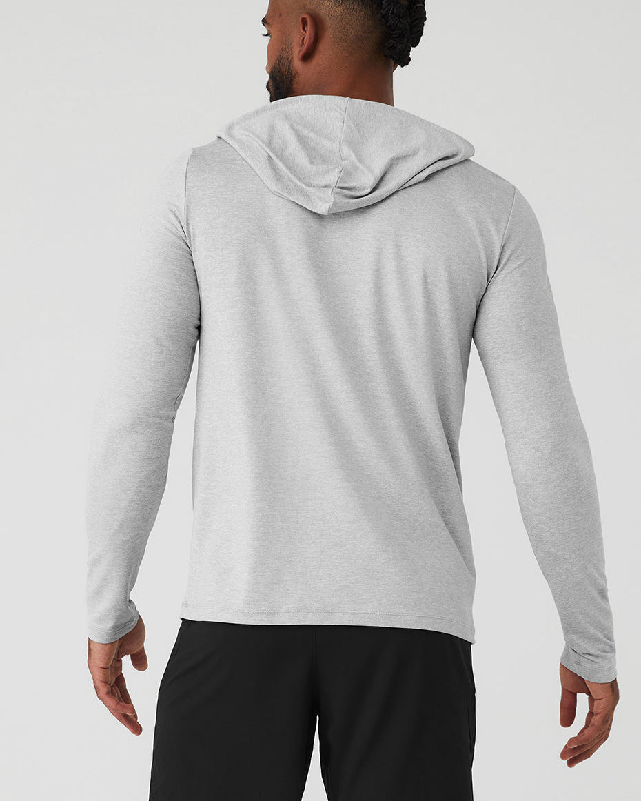Conquer Reform Long Sleeve With Hood - Athletic Heather Grey