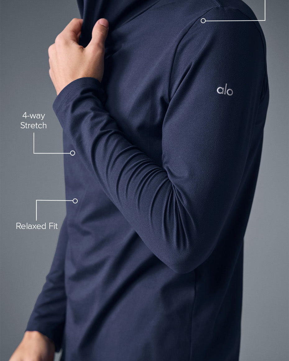 Conquer Reform Long Sleeve With Hood - Navy