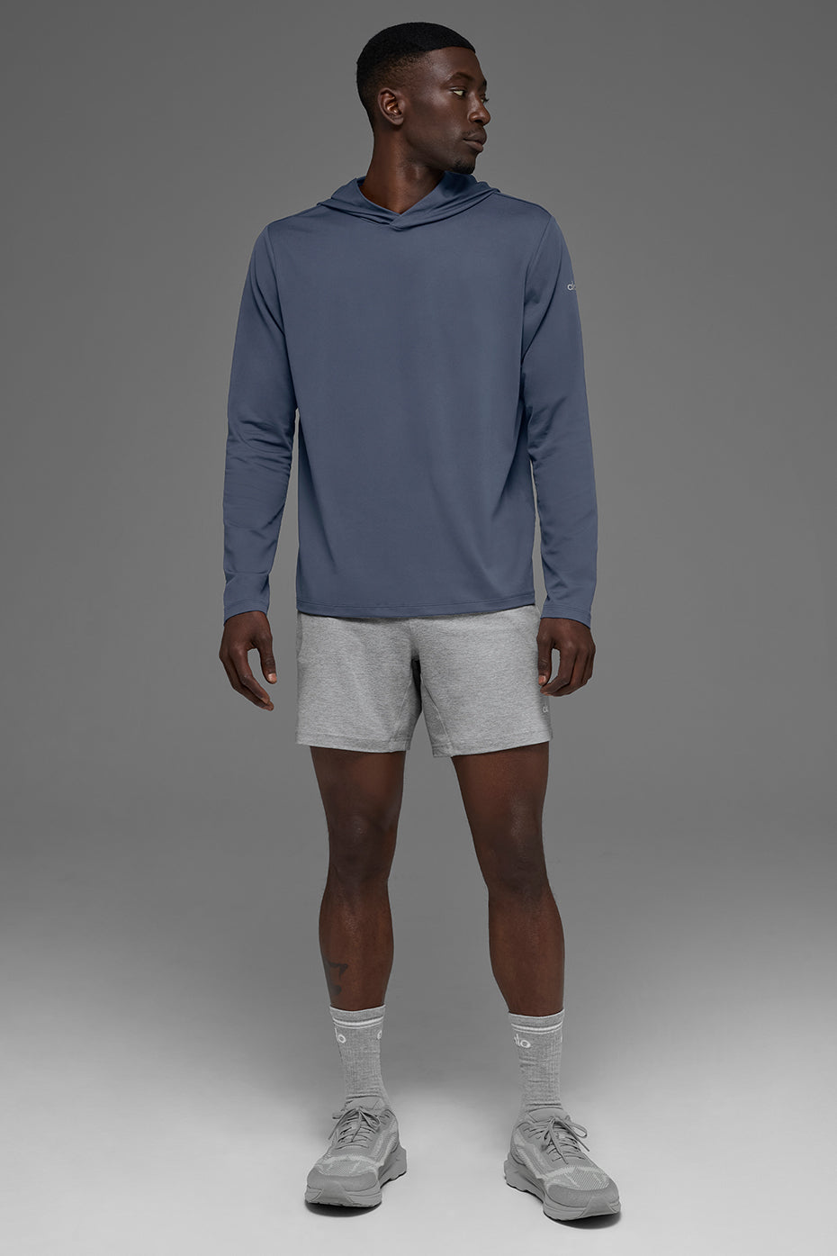 Conquer Reform Long Sleeve With Hood - Bluestone