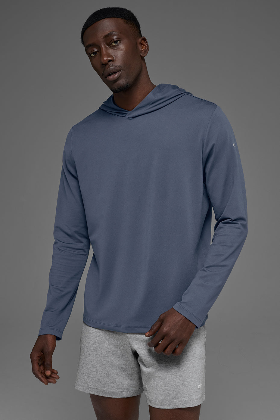 Conquer Reform Long Sleeve With Hood - Bluestone