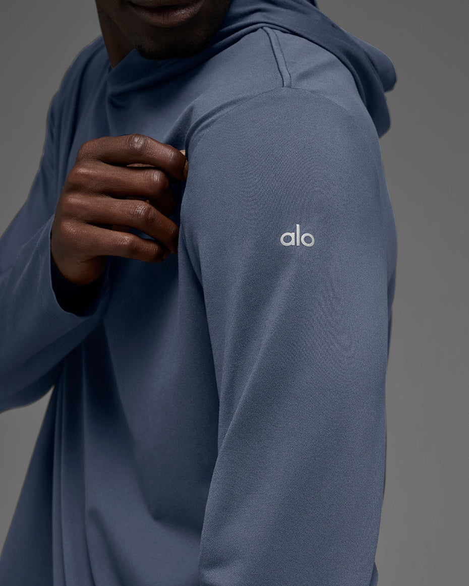 Conquer Reform Long Sleeve With Hood - Bluestone