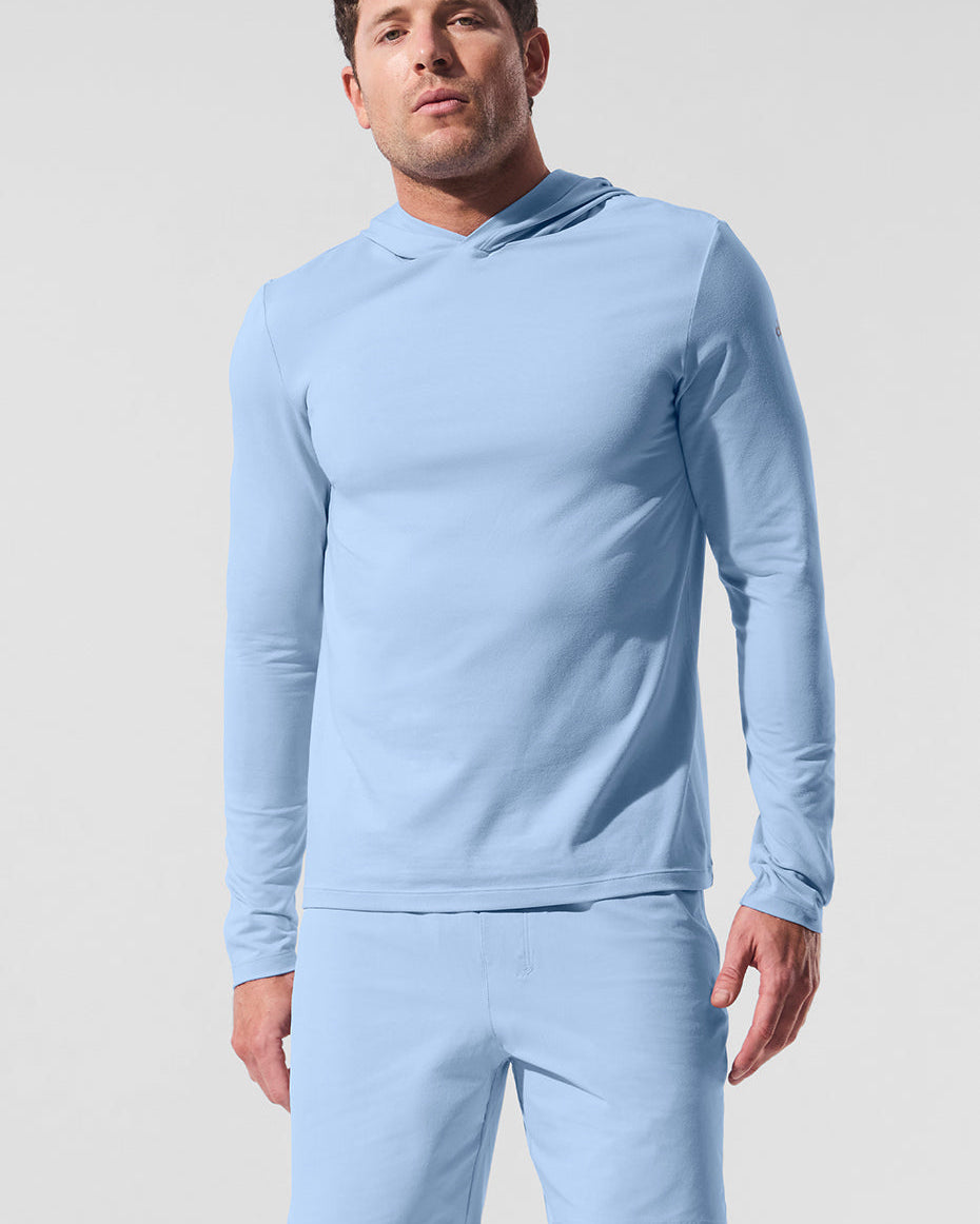 Conquer Reform Long Sleeve With Hood - Seashell Blue