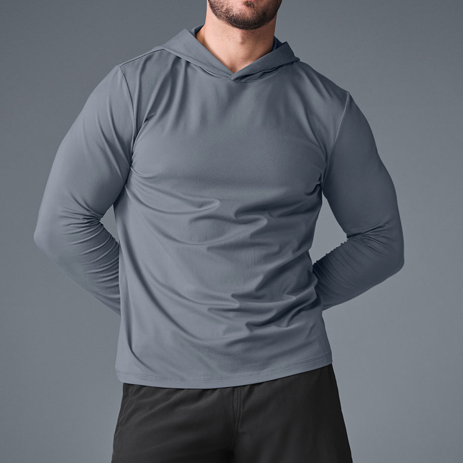 Conquer Reform Long Sleeve With Hood - Steel Grey