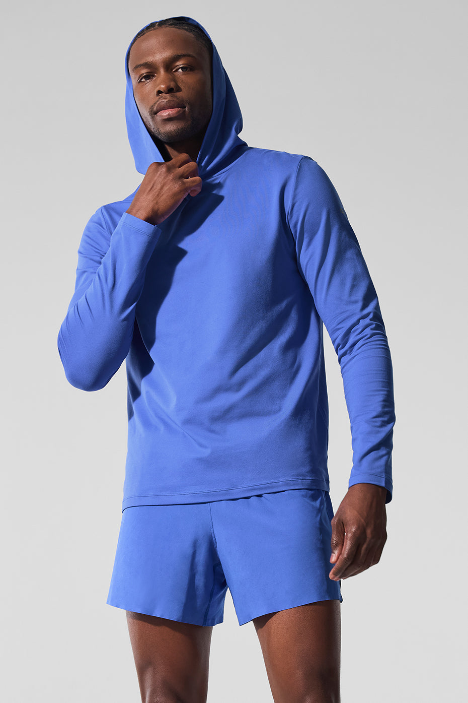 Conquer Reform Long Sleeve With Hood - Marathon Blue