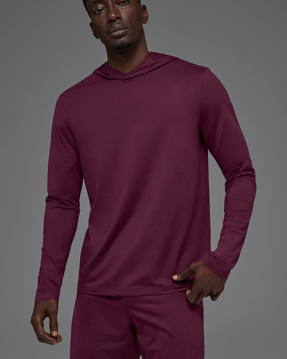 Conquer Reform Long Sleeve With Hood - Burgundy