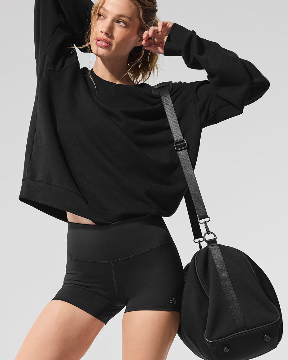 Chill Crew Neck Pullover - Black