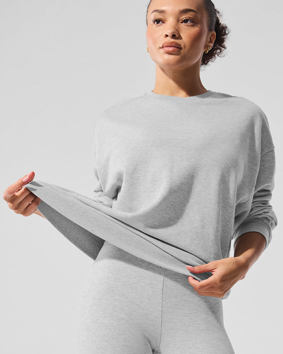 Chill Crew Neck Pullover - Athletic Heather Grey