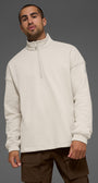 Renown Heavy Weight 1/4 Zip - Bone