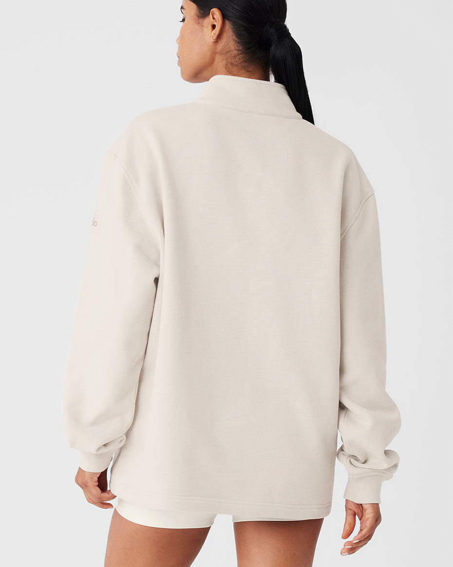 Renown Heavy Weight 1/4 Zip - Bone