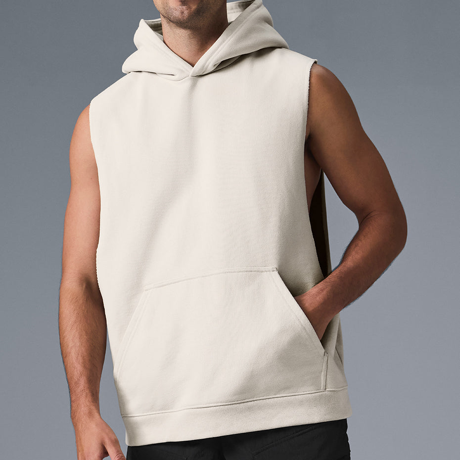 Renown Sleeveless Hoodie - Bone