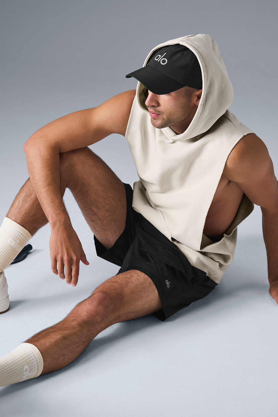 Renown Sleeveless Hoodie - Bone