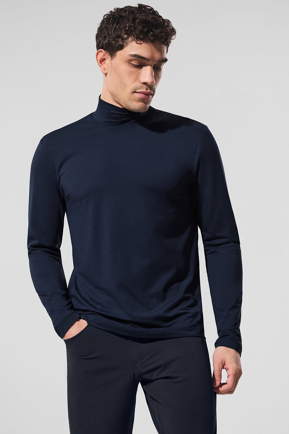 Conquer Reform Mock Neck Long Sleeve - Navy